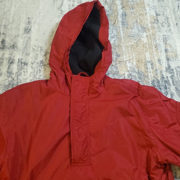 Vintage GAP Women's Red Fleece Lined Anorak Pullover Jacket sz Medium - Picture 16 of 16